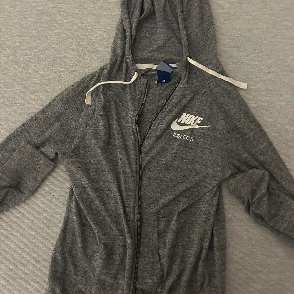 Nike Charcoal Zip-Up Hoodie